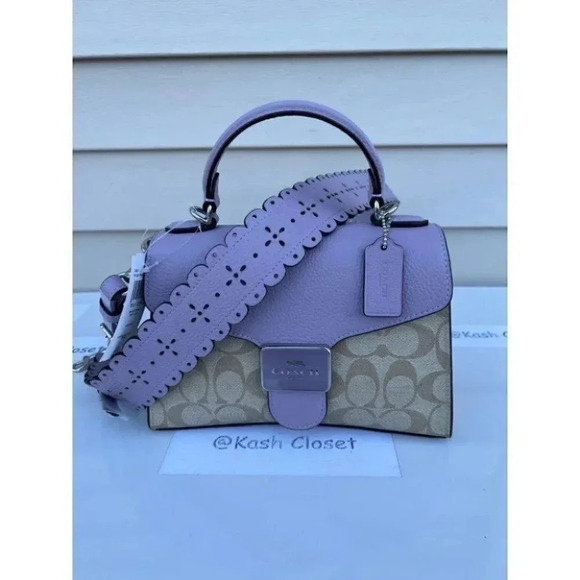 Coach Top handle Satchel with crossbody strap In Signature Canvas - Picture 1 of 11